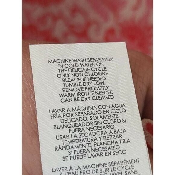 CAbi Womens Sleeveless Vita Top Small Pink Floral Drape Cutout Back Sheer 5037 - Picture 8 of 8